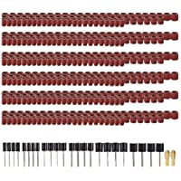 Odoukey Los Tambores de Lijado Mangas Arena Círculo Kit eléctrico Amoladora de Piezas componentes del Juego 458pcs Rojo…